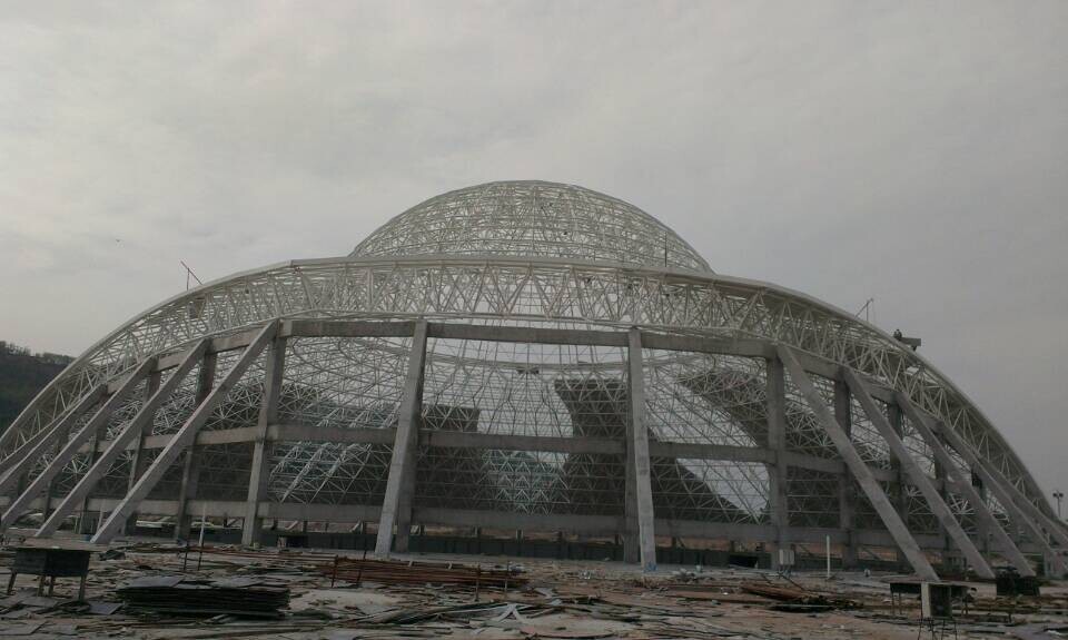 克孜勒苏柯尔克孜体育场馆网架工程